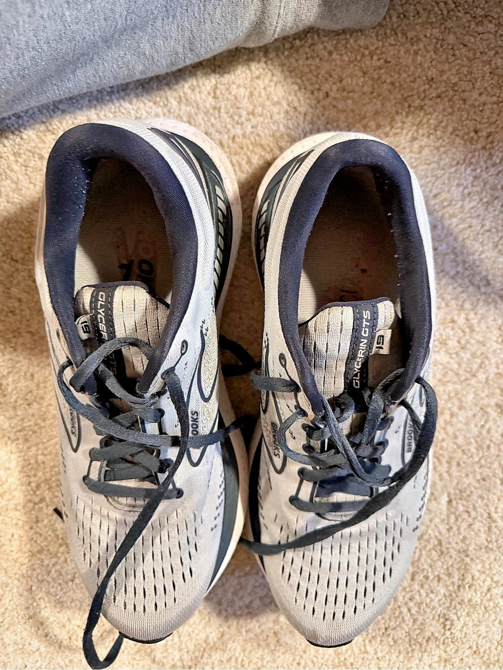 Brooks Ghost 14 Athletic Shoes Gray & Black US 9 D